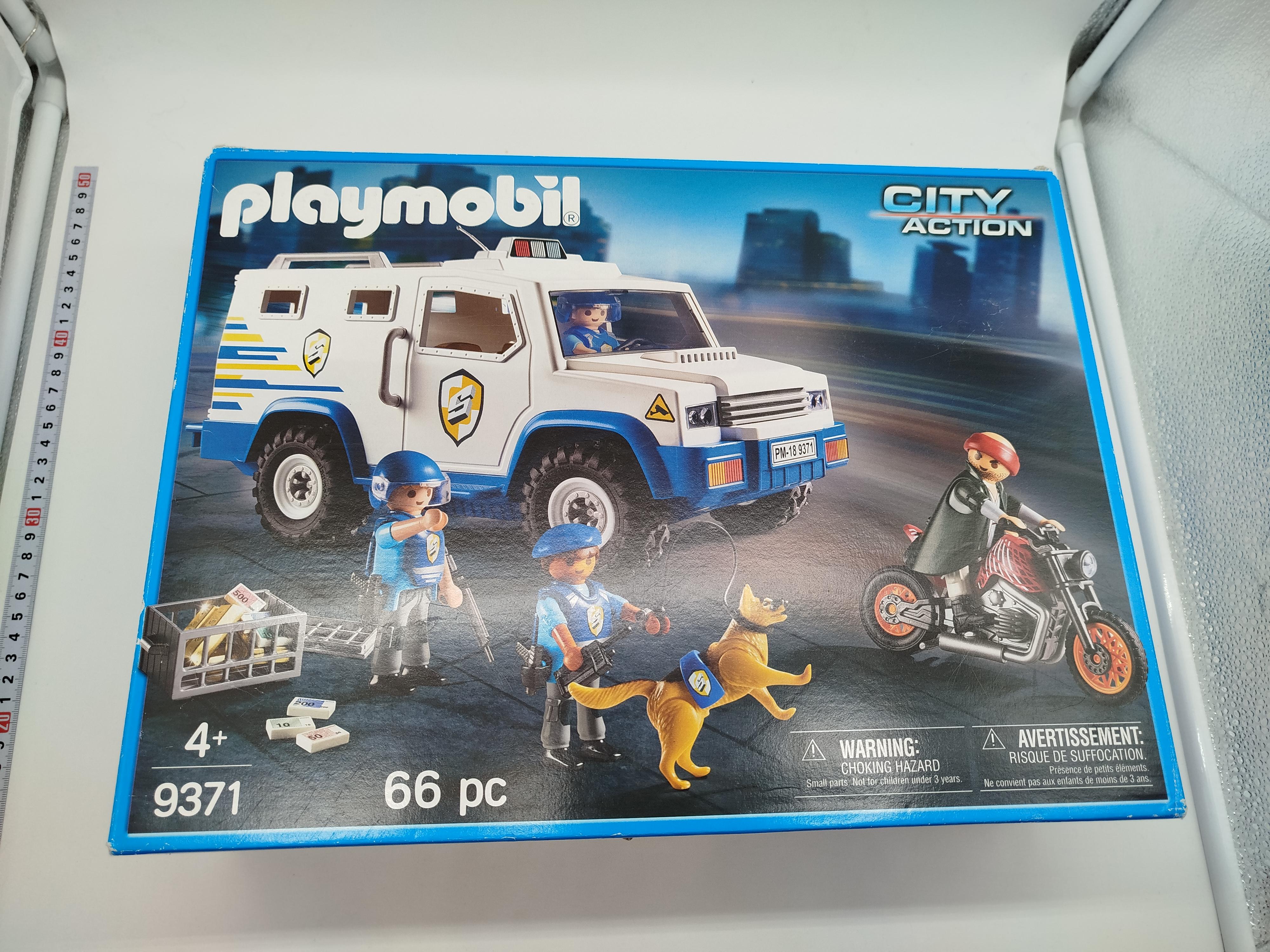 Playmobil City Action 9371 Polizeiwagen-Set, OVP, unvollständig